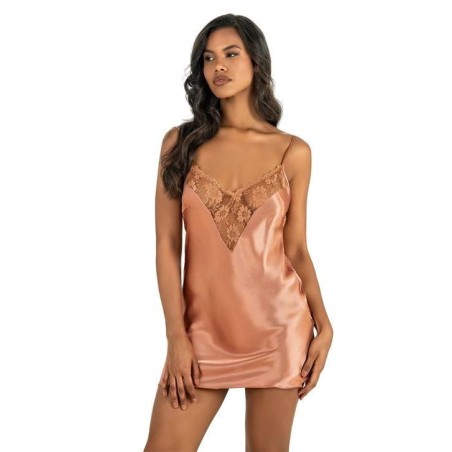 Aria's Closet Bakır Kısa Saten Gecelik 8209