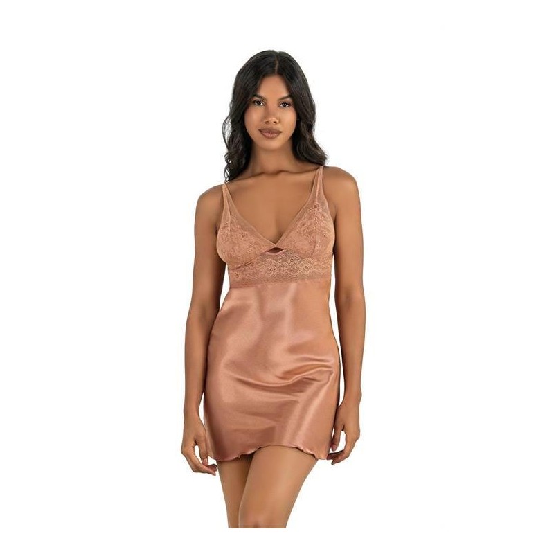 Aria's Closet Bakır Kısa Saten Gecelik 8230