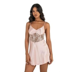 Aria's Closet Somon Kısa Saten Gecelik 8239