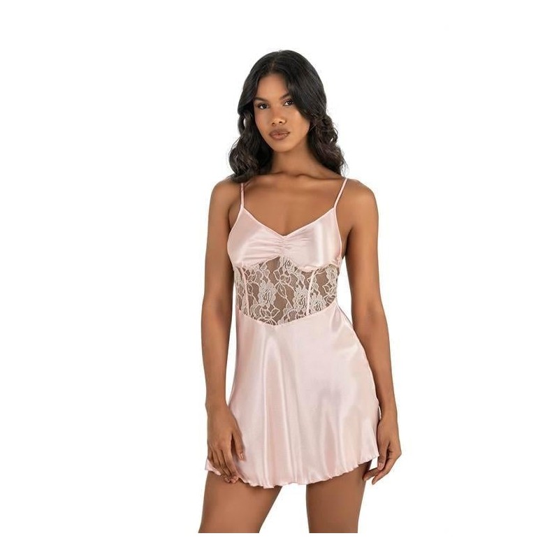 Aria's Closet Somon Kısa Saten Gecelik 8239