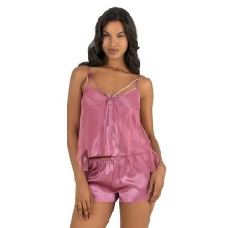 Aria's Closet Gül kurusu Saten Şort Takımı