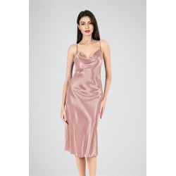 Aria's Closet Uzun Gecelik Degaje Vizon 7741