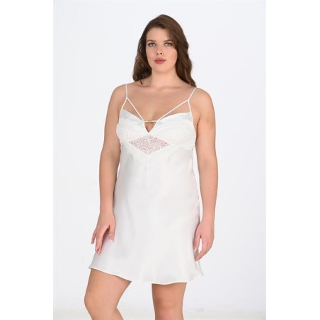 Aria's Closet Büyük Beden Ekru  Gecelik 2100