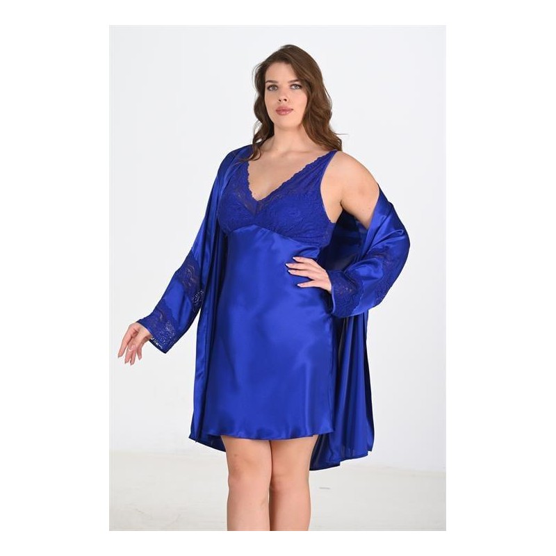 Ahu 2li Saks Sabahlık Takımı Bigsize 6211