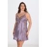 Aria's Closet Büyük Beden Lila Gecelik  2101