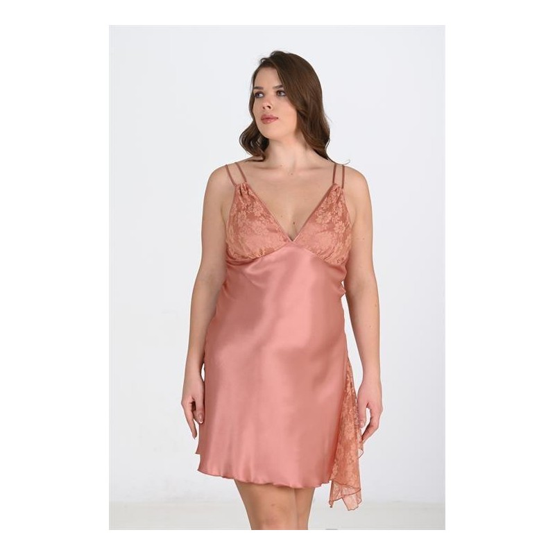 Aria's Closet Büyük Beden Bakır Gecelik  2109