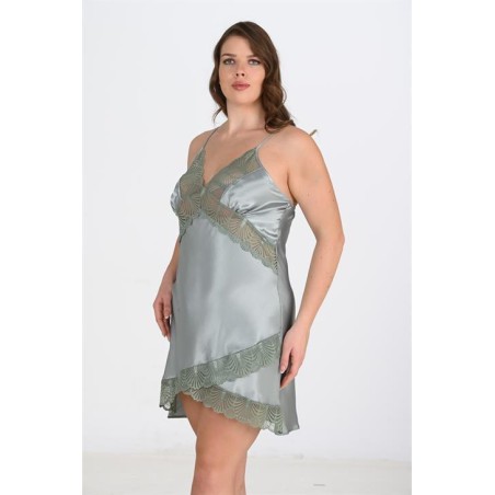 Aria's Closet Büyük Beden Yeşil Gecelik 2113