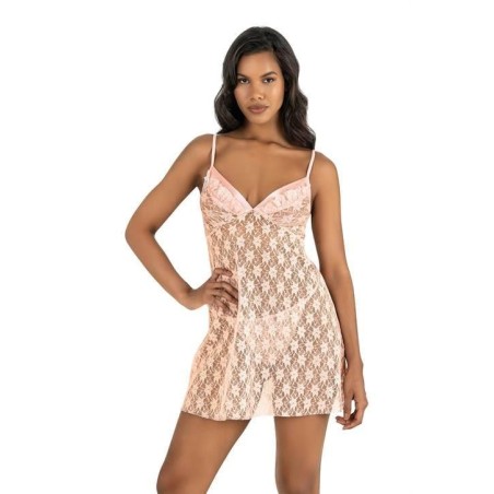 Aria's Closet Somon Kısa Tül Gecelik 4220