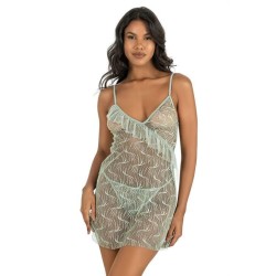 Aria's Closet Su Yeşili Kısa Tül Gecelik 4221