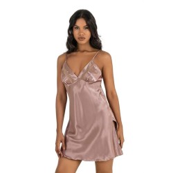 Aria's Closet Vizon Kısa Saten Gecelik 8211