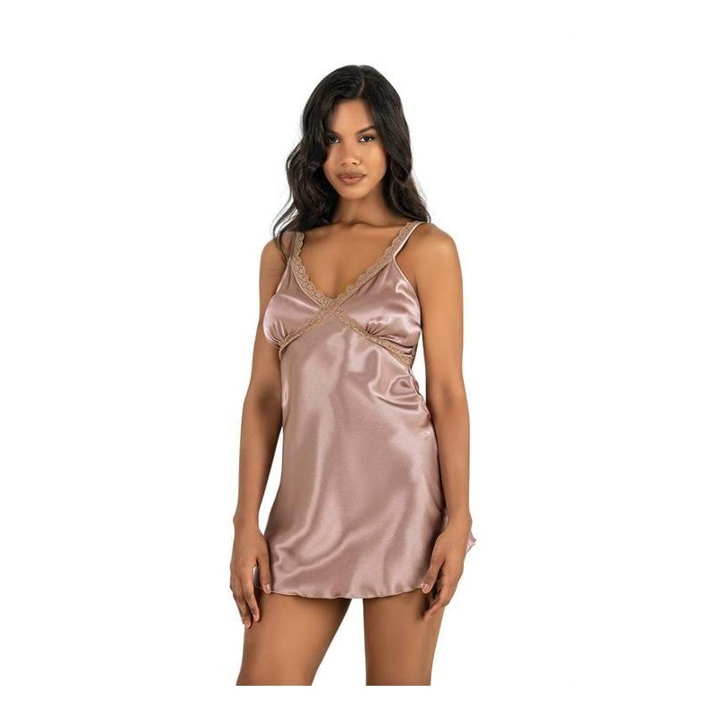 Aria's Closet Vizon Kısa Saten Gecelik 8226