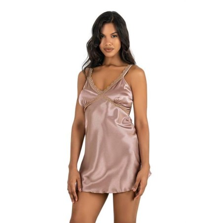 Aria's Closet Vizon Kısa Saten Gecelik 8226