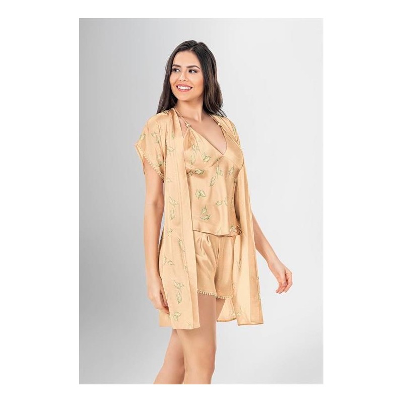 Aria's Closet 3'lü Şort Takımı Desenli