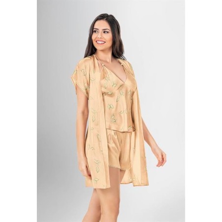 Aria's Closet 3'lü Şort Takımı Desenli