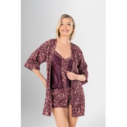 Aria's Closet 3'lü Şort Takımı Desenli