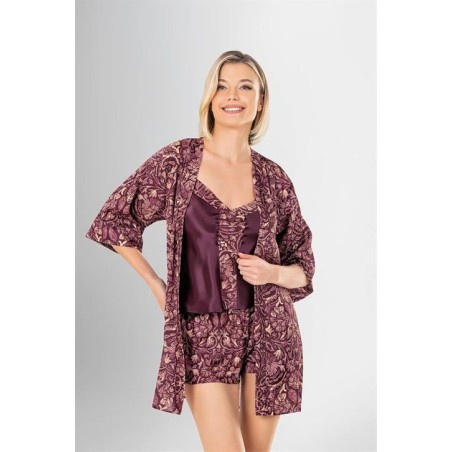 Aria's Closet 3'lü Şort Takımı Desenli