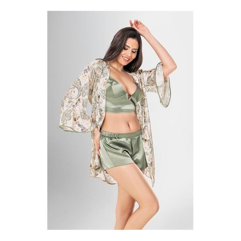 Aria's Closet 3'lü Şort Takımı Desenli