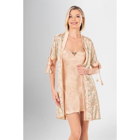 Loriva 2 li Kısa Sabahlık Takımı Desenli 1936