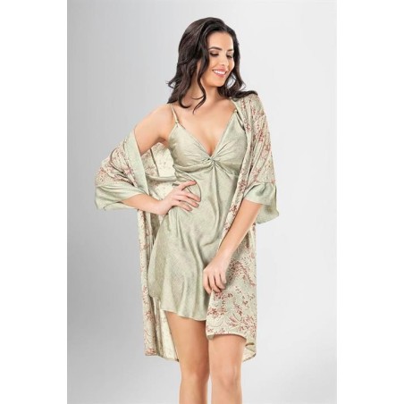 Loriva 2 li Kısa Sabahlık Takımı Desenli 1938