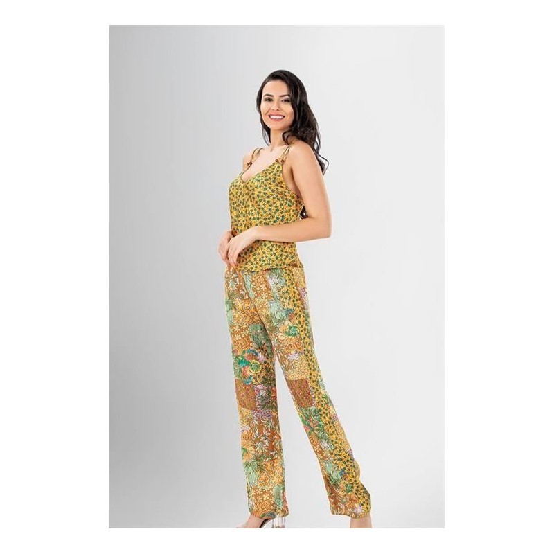 Loriva 3'lü Pijama Takımı Desenli 1942