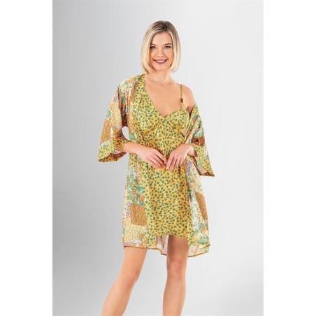 Loriva 2 li Kısa Sabahlık Takımı Desenli 1943