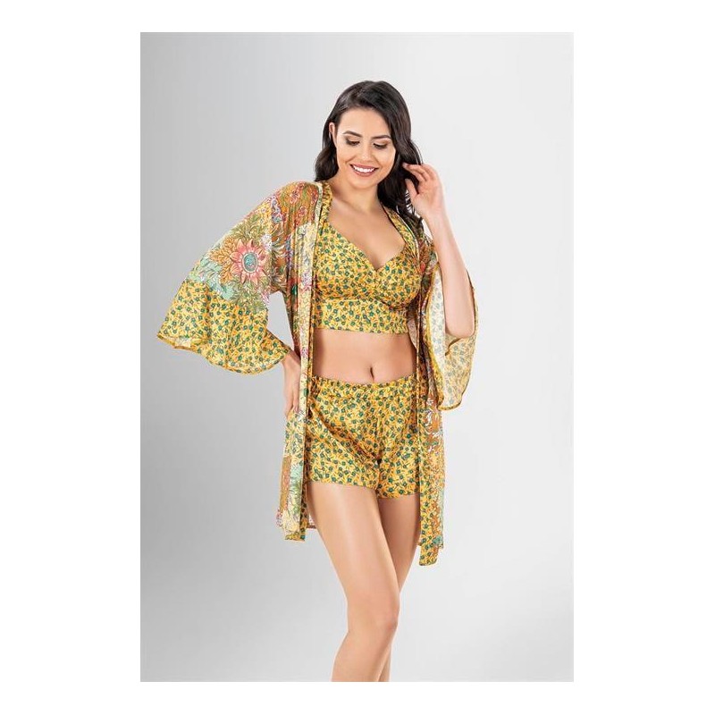 Loriva 3'lü Şort Takımı Desenli 1944
