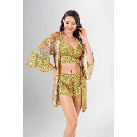 Loriva 3'lü Şort Takımı Desenli 1944