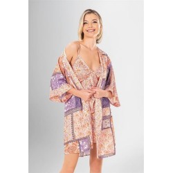 Loriva 2 li Kısa Sabahlık Takımı Desenli 1948