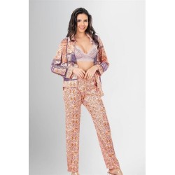 Loriva 3'lü Pijama Takımı Desenli 1950