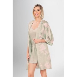 Loriva 2 li Kısa Sabahlık Takımı Desenli 1951