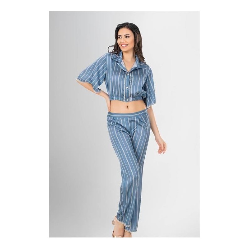 Loriva 2'li Pijama Takımı Desenli 1956