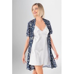 Loriva 2 li Kısa Sabahlık Takımı Desenli 1958