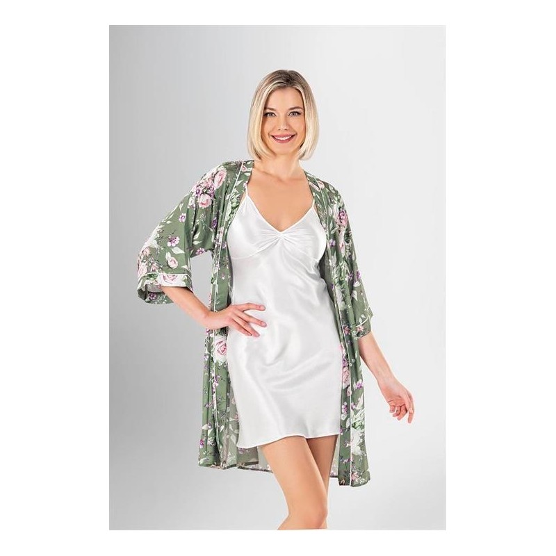 Loriva 2 li Kısa Sabahlık Takımı Desenli 1961