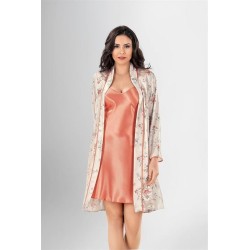 Loriva 2 li Kısa Sabahlık Takımı Desenli 1962