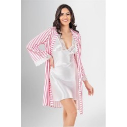 Loriva 2 li Kısa Sabahlık Takımı Desenli 1963