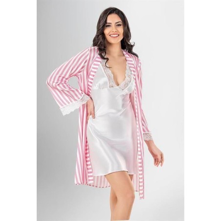 Loriva 2 li Kısa Sabahlık Takımı Desenli 1963